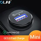 Автомобильное зарядное устройство Olaf, 18Вт, USB Type-A, 12-24В2.4A, QC3.0, черныйбелый