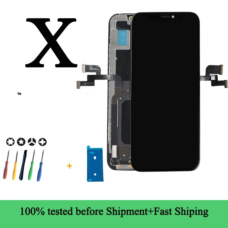 

Quality Display For iPhone X XS Lcd Touch Screen Replacement Good 3D Touch Lcd For iPhone X XS Display Screen With Tools