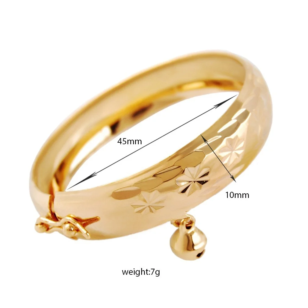 Детские золотые браслеты антиаллергический браслет для детей золотого цвета