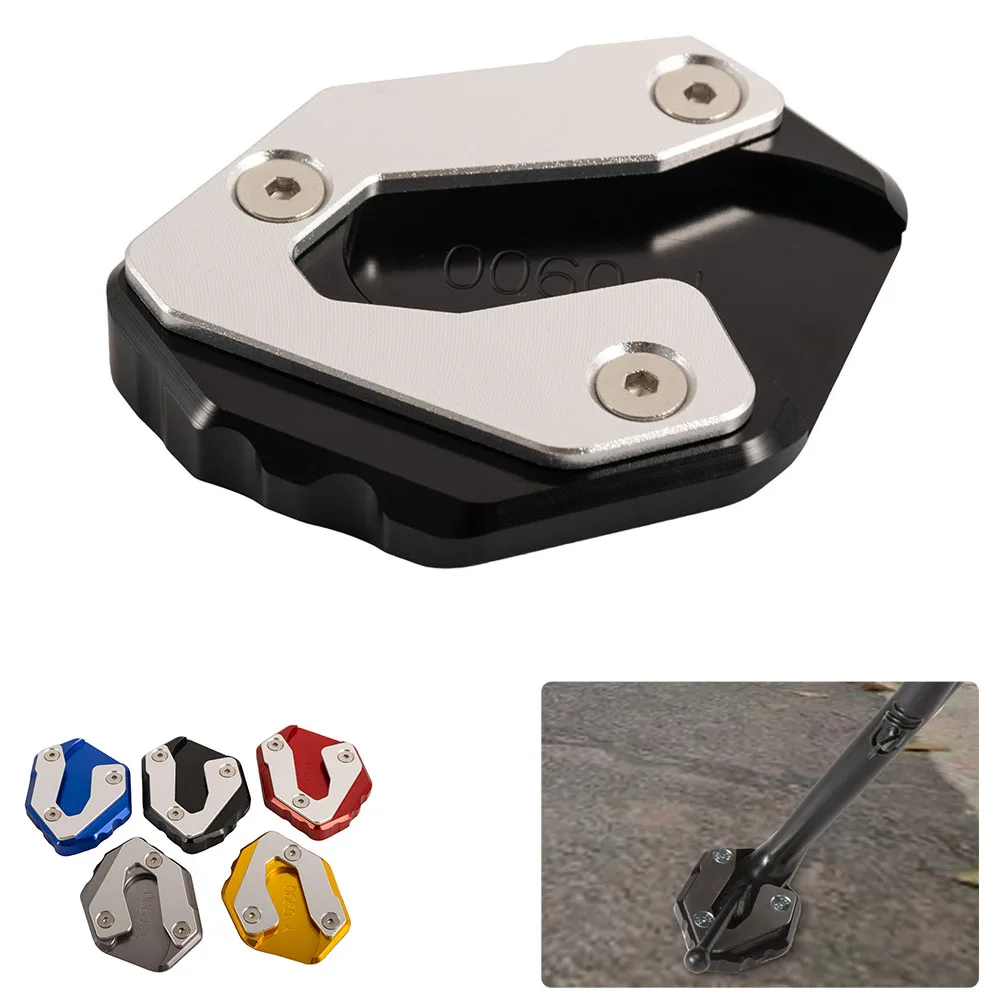 Motorcycle Enlarge Kickstand Side Stand Widening Base Extension Plate Pad For Yamaha MT 09 Tracer- XSR900