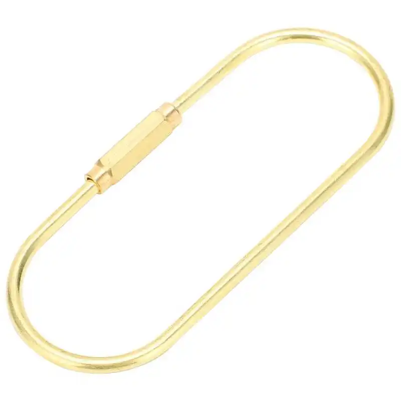 O‑Shaped Brass Keychain Lightweight Portable Screw Lock Key for Hung Backpack | Спорт и развлечения