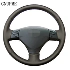 Черная искусственная кожа DIY чехол рулевого колеса автомобиля для Lexus RX330 RX400 RX400h 2004-2007 Защитные чехлы для сидений, сшитые специально для Toyota Corolla Camry Verso