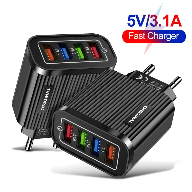 5V/3.1A Порты и разъёмы в состоянии мобильный телефон путешествия зарядное устройство USB 4-Порты и разъёмы USB Смарт планшет Зарядное устройство ...
