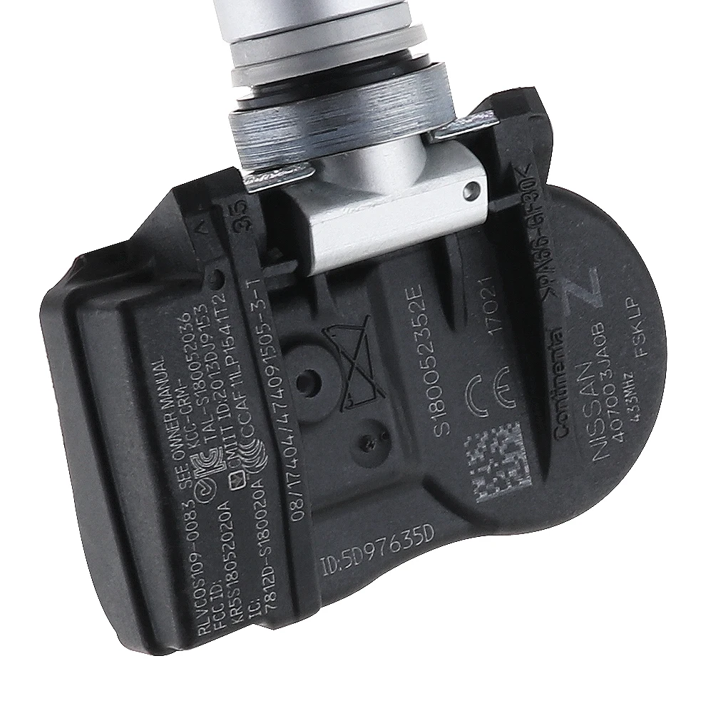 Новый 407003JA0A черный TPMS Чувствительный датчик давления в шинах клапан