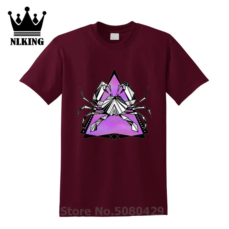 Cancer crab zodiac sign hipster music Tees Cotton Banana Hair Goku t shirt men Print T-Shirt 2019 Sleeve 3XL anime O-Neck Funny | Мужская