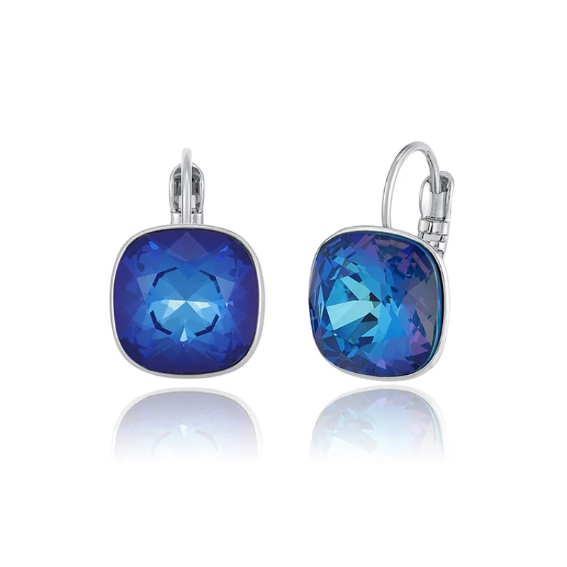 Новые роскошные серьги изысканные хит продаж кристаллы из австрийской моды