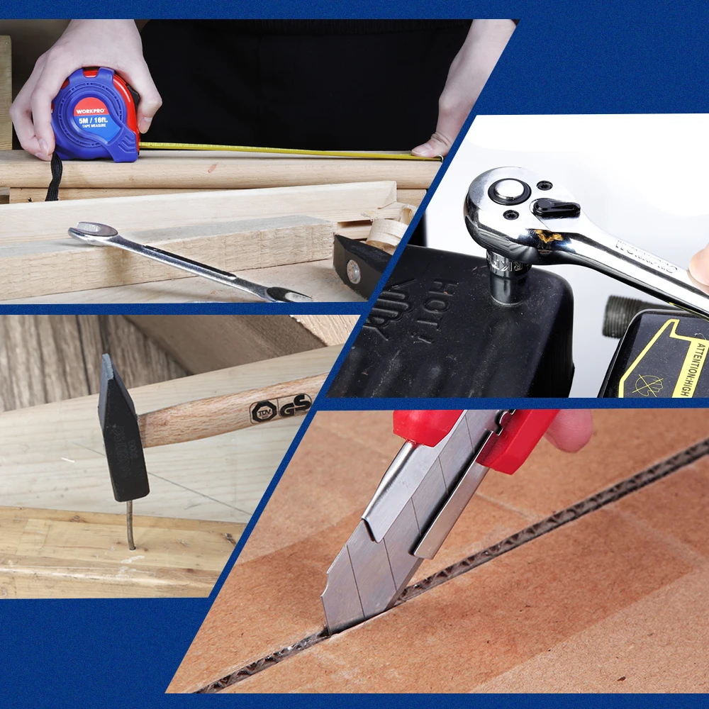 Набор ручных инструментов WORKPRO 119 шт в алюминиевой коробке | Инструменты