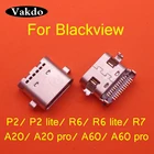 Разъем питания mini usb 2 шт., разъем для док-станции для blackview P2 lite A20 A20pro A60 pro R6 R6 lite R7 S6 A8 Max