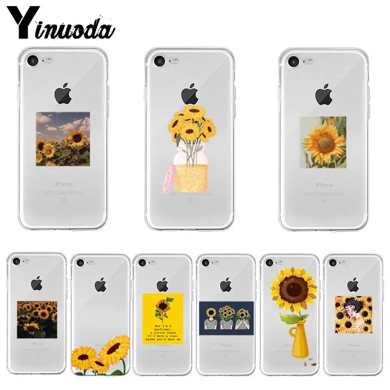 

sunflower Colorful Cute Phone Case For iPhone 11 6 6s 7 8 Plus 11 Pro XS Max XR SE 2020 funda Cover Cover