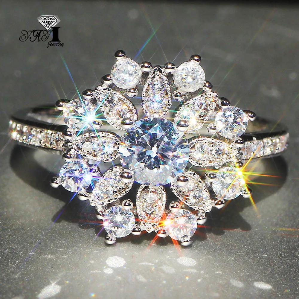 Ювелирные изделия YaYI огранка Принцесса 4.3CT белый циркон серьги из серебра