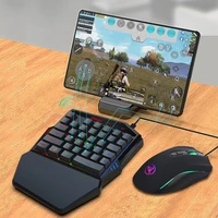 4 2 wireless keyboard mouse bluetooth keyboard with led rainbow backlight gaming keyboards for a variety of mobile phone