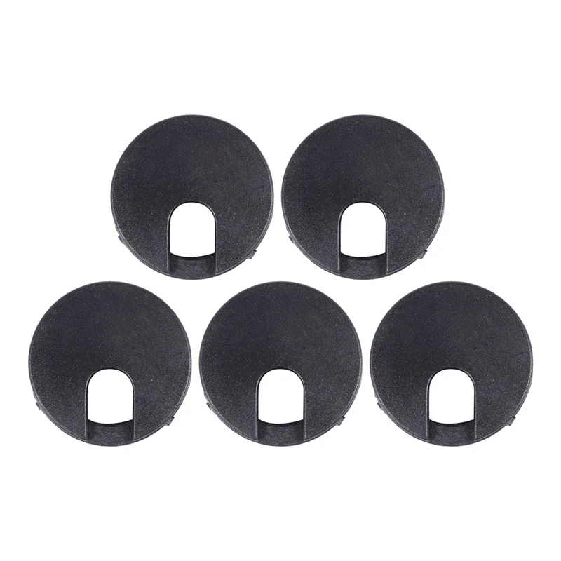 

5 Pcs Computer PC Desk 35mm Dia Flip Grommet Cable Hole Cover