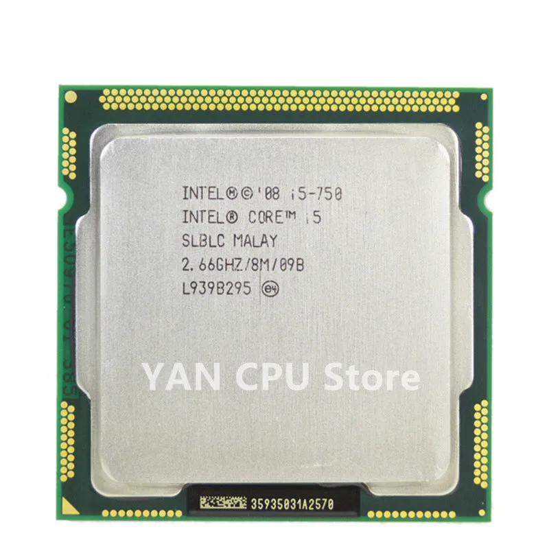 

Feer shipping Original Intel Core i5 750 Processor 2.66GHz 8MB Cache LGA 1156 Desktop I5-750 CPU tested 100% working