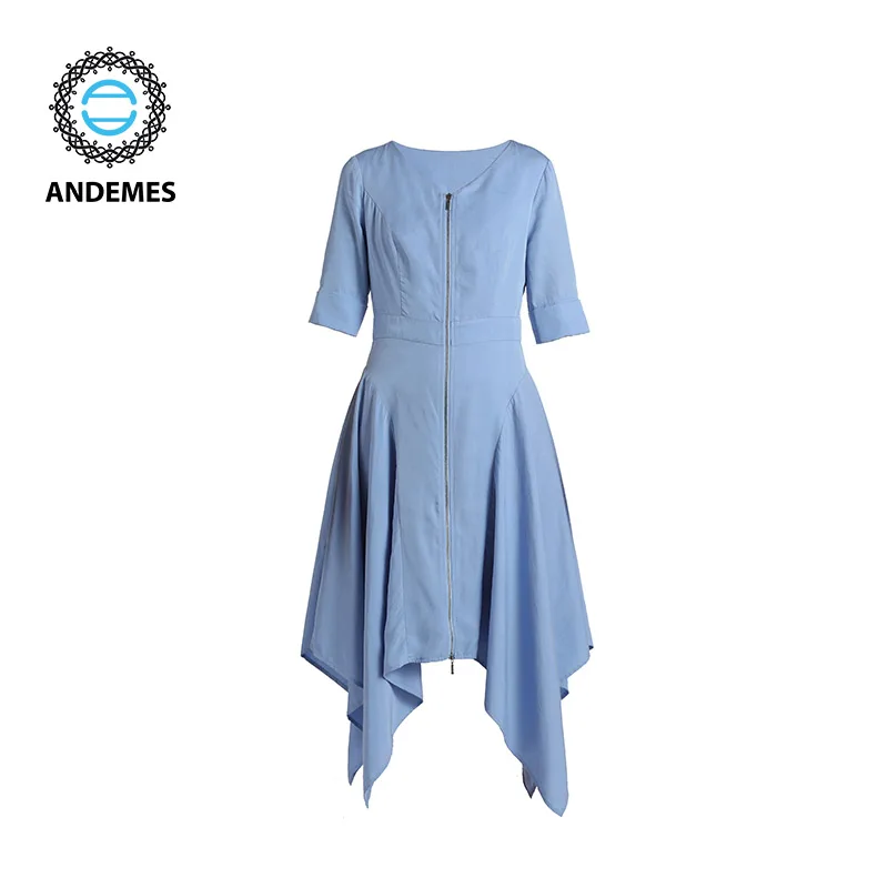 

ANDEMES Spring &Summer Lapel Lace Dress