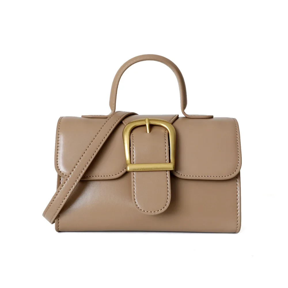 

2020 Autumn And Winter summer niche design retro mini baguette doctor bag square buckle small bag messenger bag shoulder bag