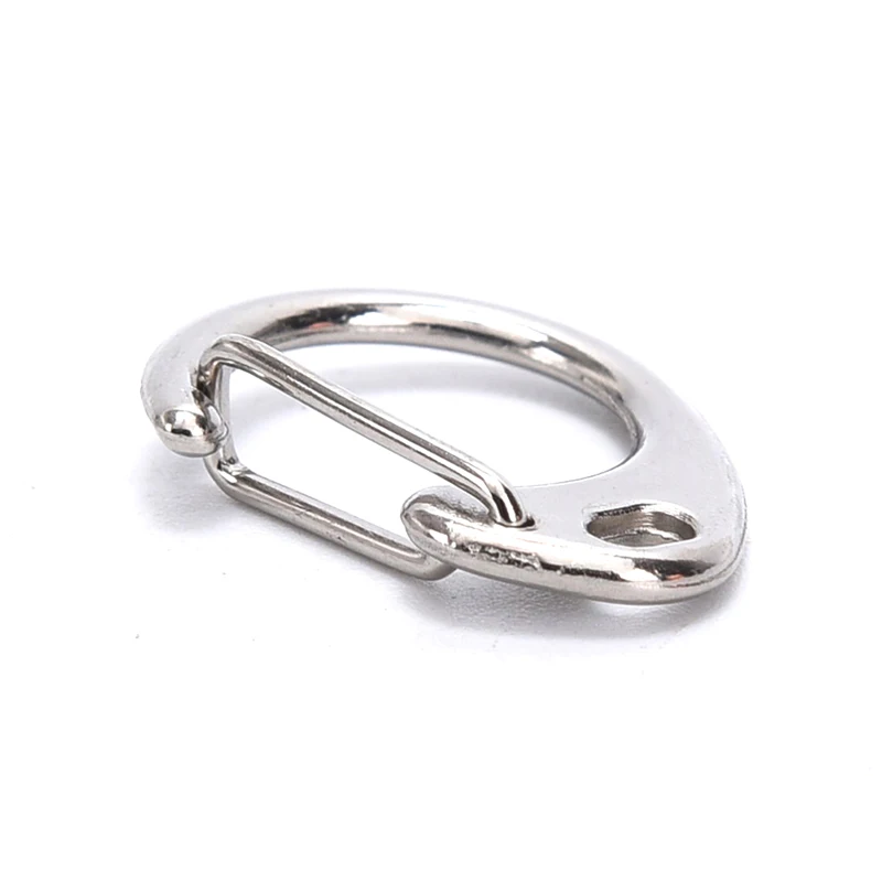 10Pcs DIY 23mm Polished C Shape Split Ring For Key Necklace Bracelet Tassel Keychain Making Charms Lobster Clasp Hook | Украшения и