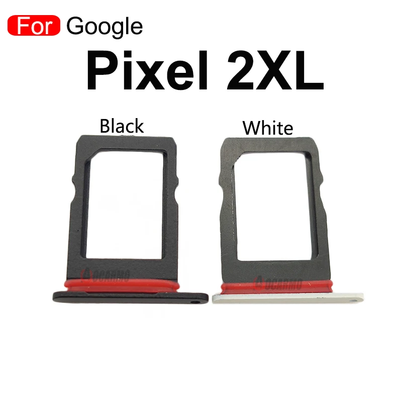 Black / White SIM Card Socket Slot For Google Pixel 2xl 2 XL Sim Tray Holder Repair Replacement Parts | Мобильные телефоны и