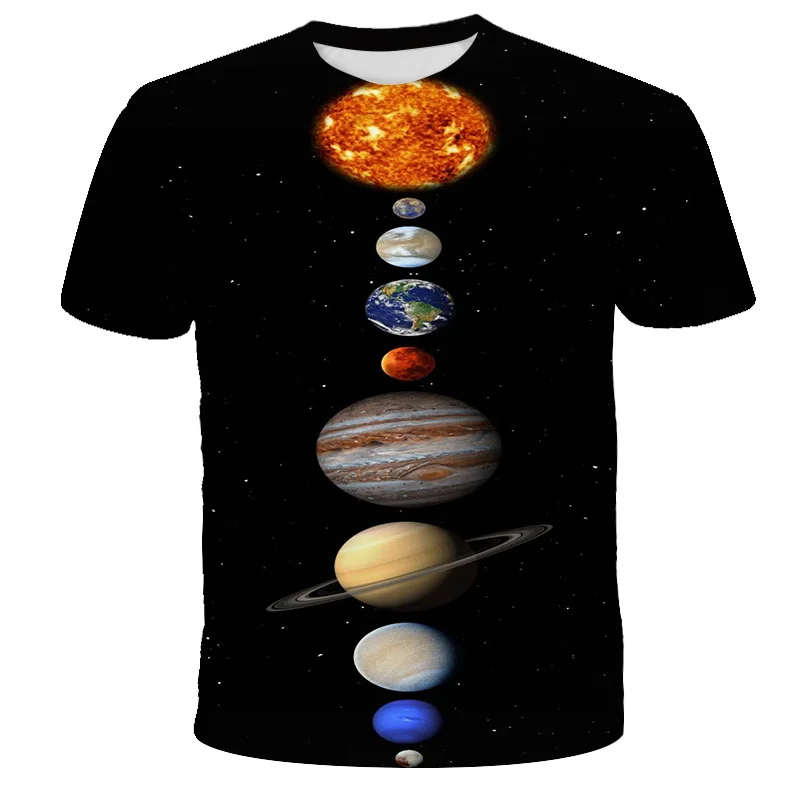 

Space Galaxy Planet Universe 3D printed T-shirt Boys ladies kids Sky Star 3D printed cool tops boys girls fashion streetwear