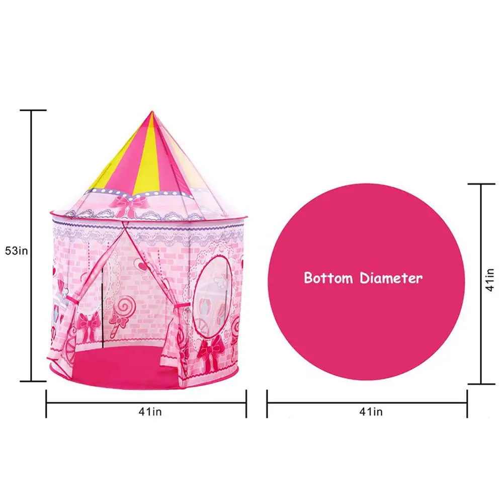 135CM Kids Princess Play Tent Portable Indoor Outdoor Camping Baby Tents House Hut For Toys gift | Спорт и развлечения
