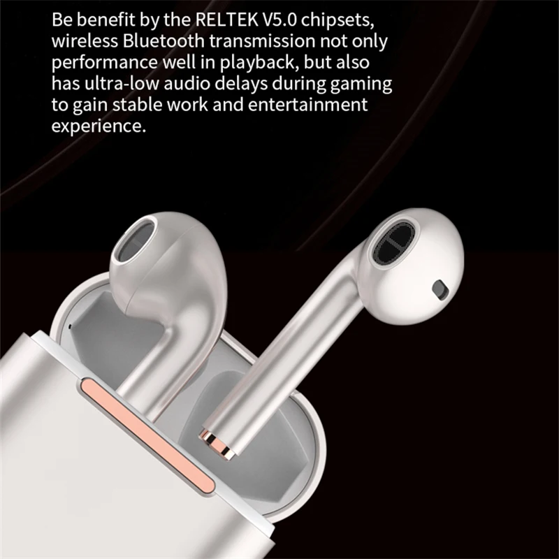 new tws bluetooth headphones stereo true wireless headphone earbuds in ear handsfree earphones ear buds for mobile phone free global shipping