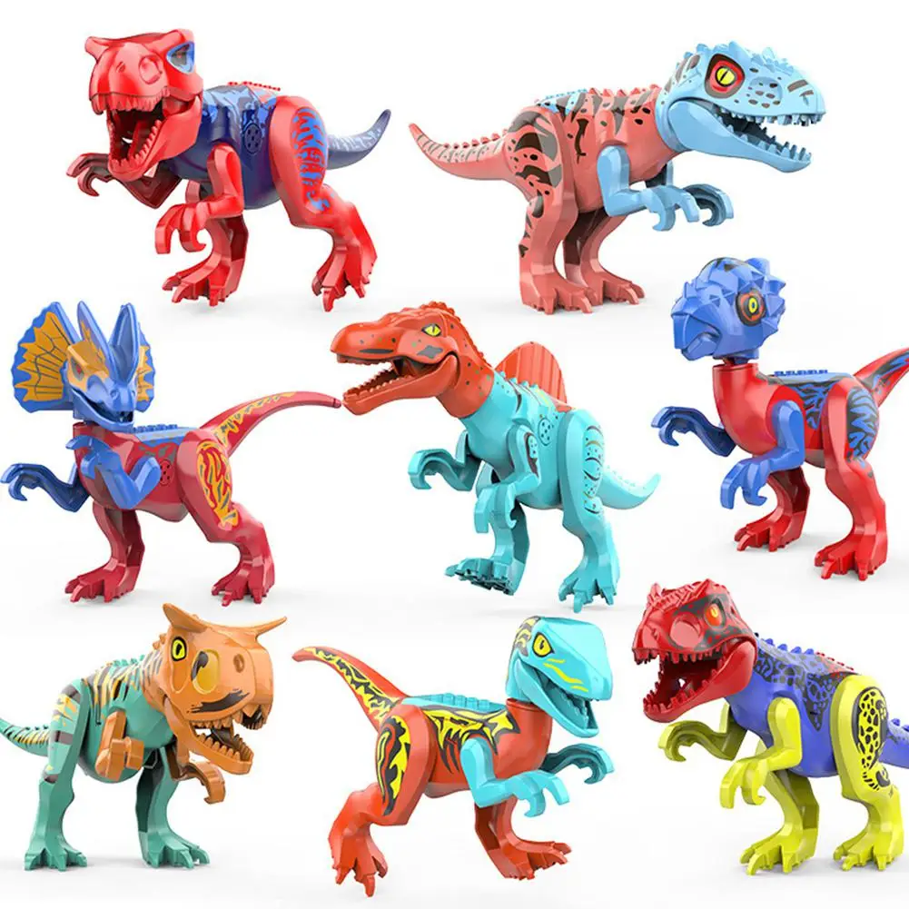 Colorful Dinosaur Assembled Building Blocks With Music Large Model Toy For Kids Children | Игрушки и хобби
