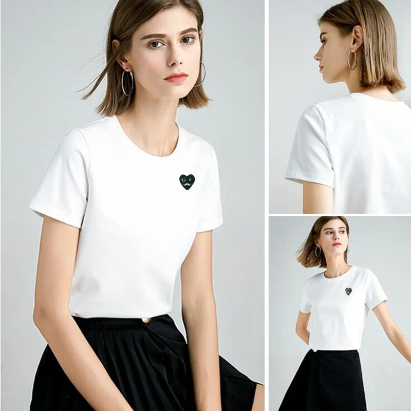 Женская летняя футболка с принтом Have Eyes Повседневная круглым вырезом и короткими