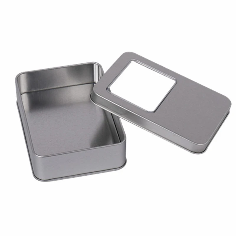 Жестяная коробка прямоугольной формы для конфет мяты |