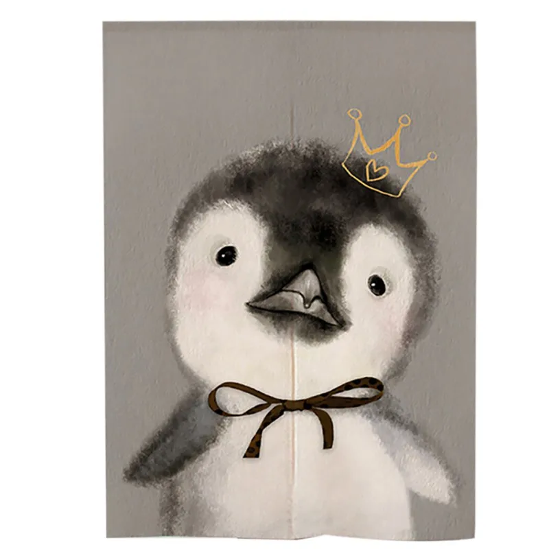 85*120 см Прозрачные затемненные занавески на дверь с пингвином для гостиной