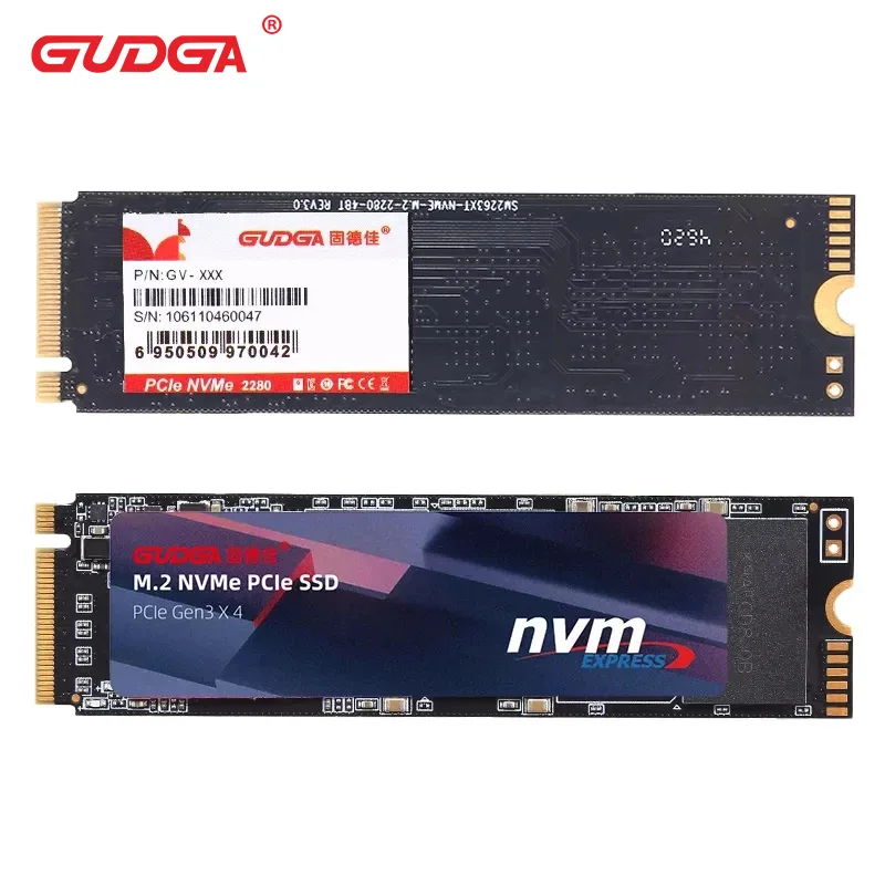 GUDGA M.2 NVMe SSD с Dram 1 ТБ 2 M2 PCIe NVME 2280 твердотельный жесткий диск внутренний высокой