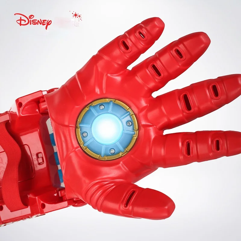 

Disney Genuine Marvel Iron Man Electric Creative Electric Luminous Sounding Handsome Glove Toys Hobbies Figures Holiday Gift