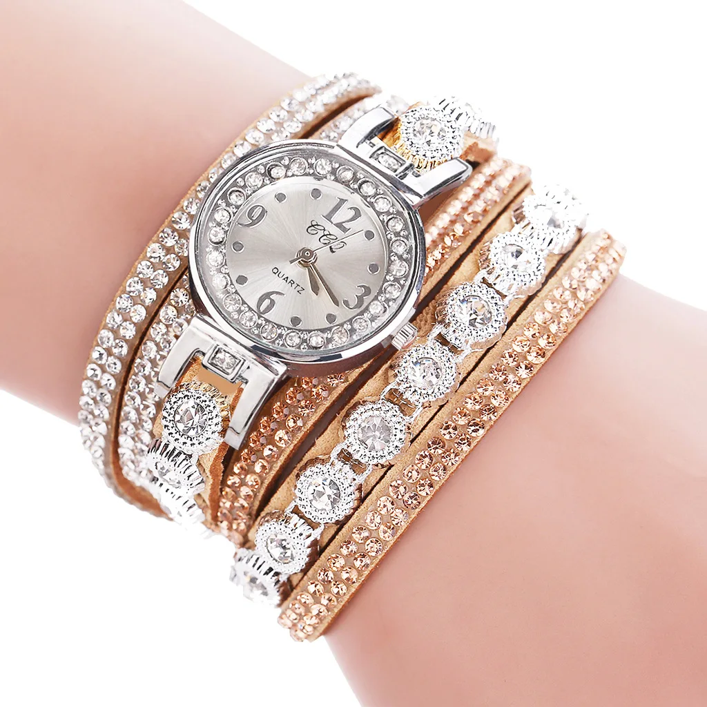 

Женские кварцевые часы с браслетом из ПУ кожи, с цифровым циферблатом