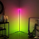 Простой RGB светодиодный напольный светильник, современный настенный угловой светильник, красочный светильник для спальни, атмосферный светильник для клуба, домашний декор, освещение для помещений