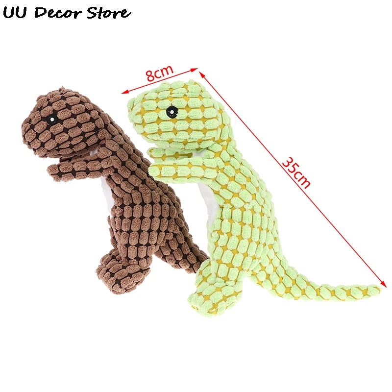 Долговечные плюшевые игрушки для собак в форме динозавра жевательные молярные