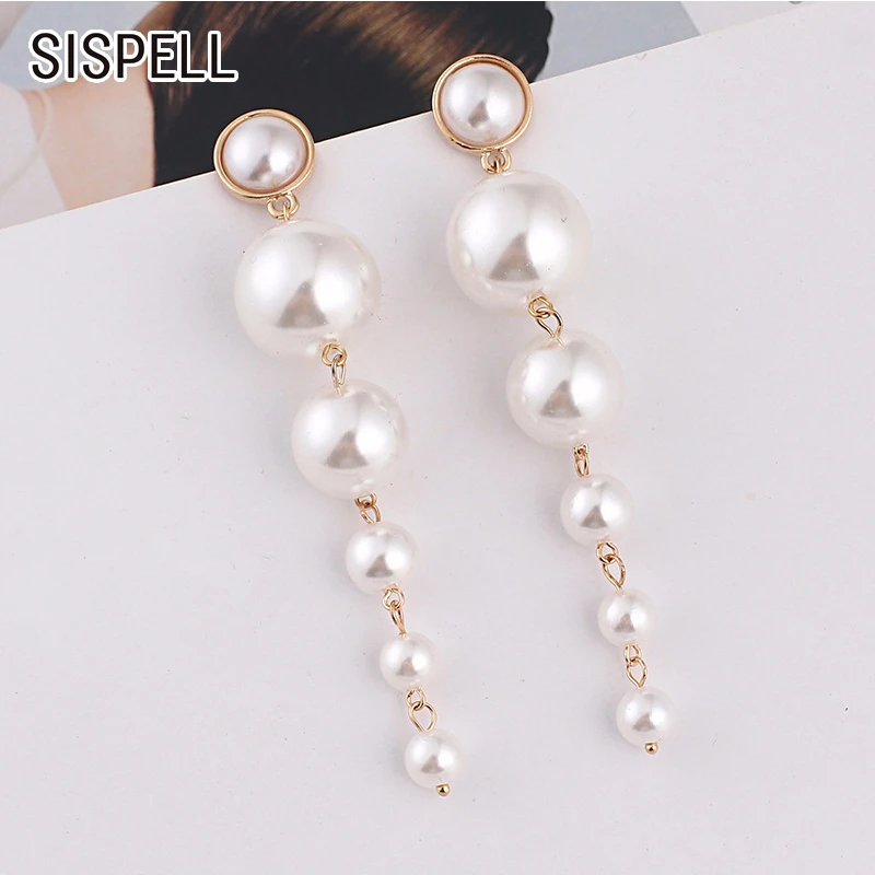 Женские длинные серьги SISPELL с жемчугом модное Ювелирное Украшение 2020 | Аксессуары