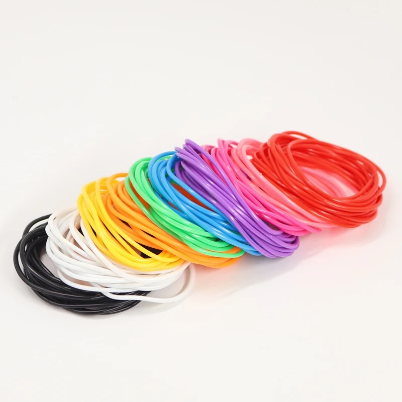 25 шт. смешанные силиконовые браслеты сделать резиновый браслет Gummies обернутые