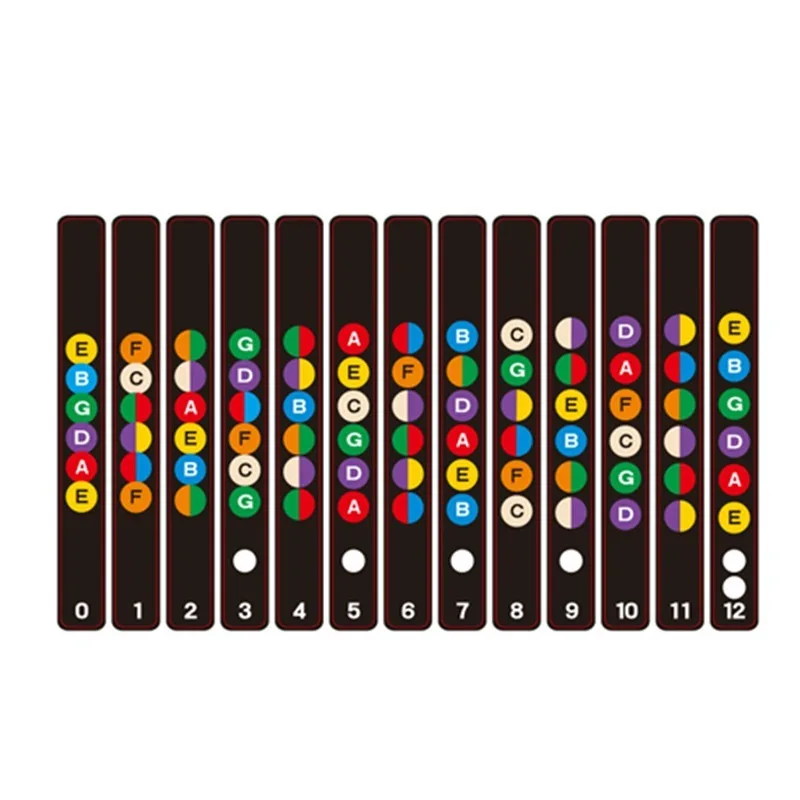 universal wasserdicht gitarre griffbrett hinweis etiketten griffbrett fret aufkleber fit für alle 6 saiten akustische elektrische gitarre free