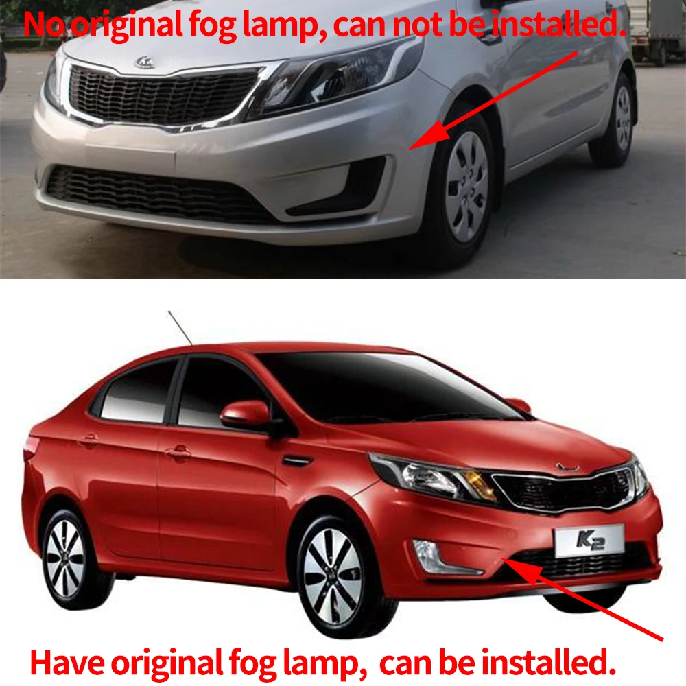 CSCSNL 2 шт. DRL Для KIA RIO K2 2012 2013 2014 дневные ходовые огни противотуманная фара Чехол для