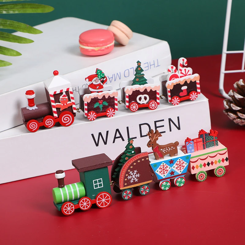 

Christmas Children Gifts Merry Christmas Creative Small Train Mall Shop Window Desktop Decoration