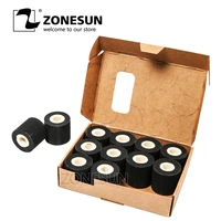 zonesun energy saving black hot printing ink roll for my380f auto continuous printing machine hot ink roll black hot print roll