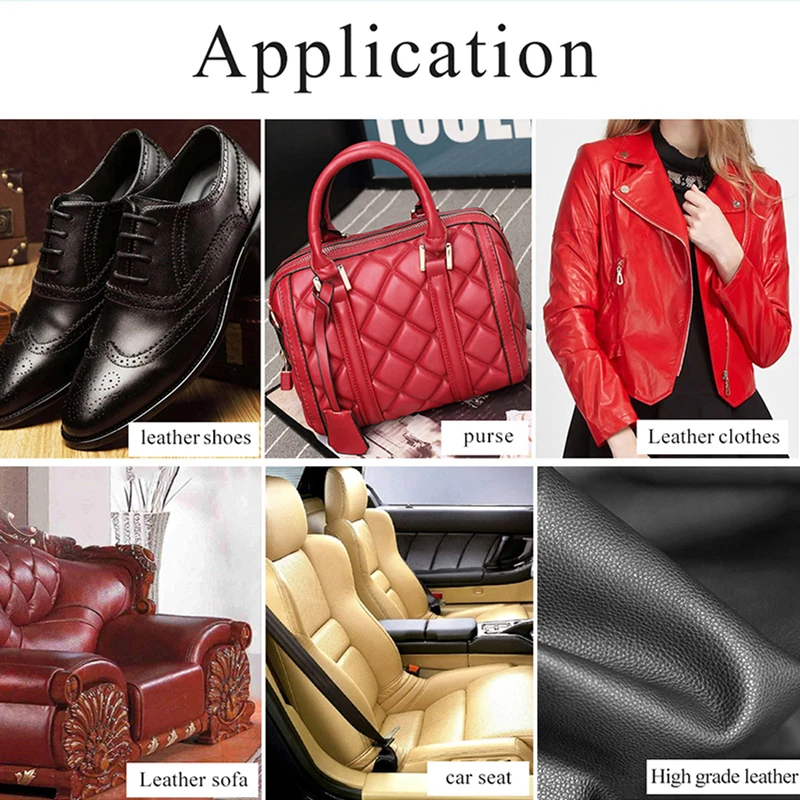 Leather Care Paint Maroon Holes Scratch Cracks Rips Repair for Bag Sofa Shoes Clothes Leathe | Дом и сад