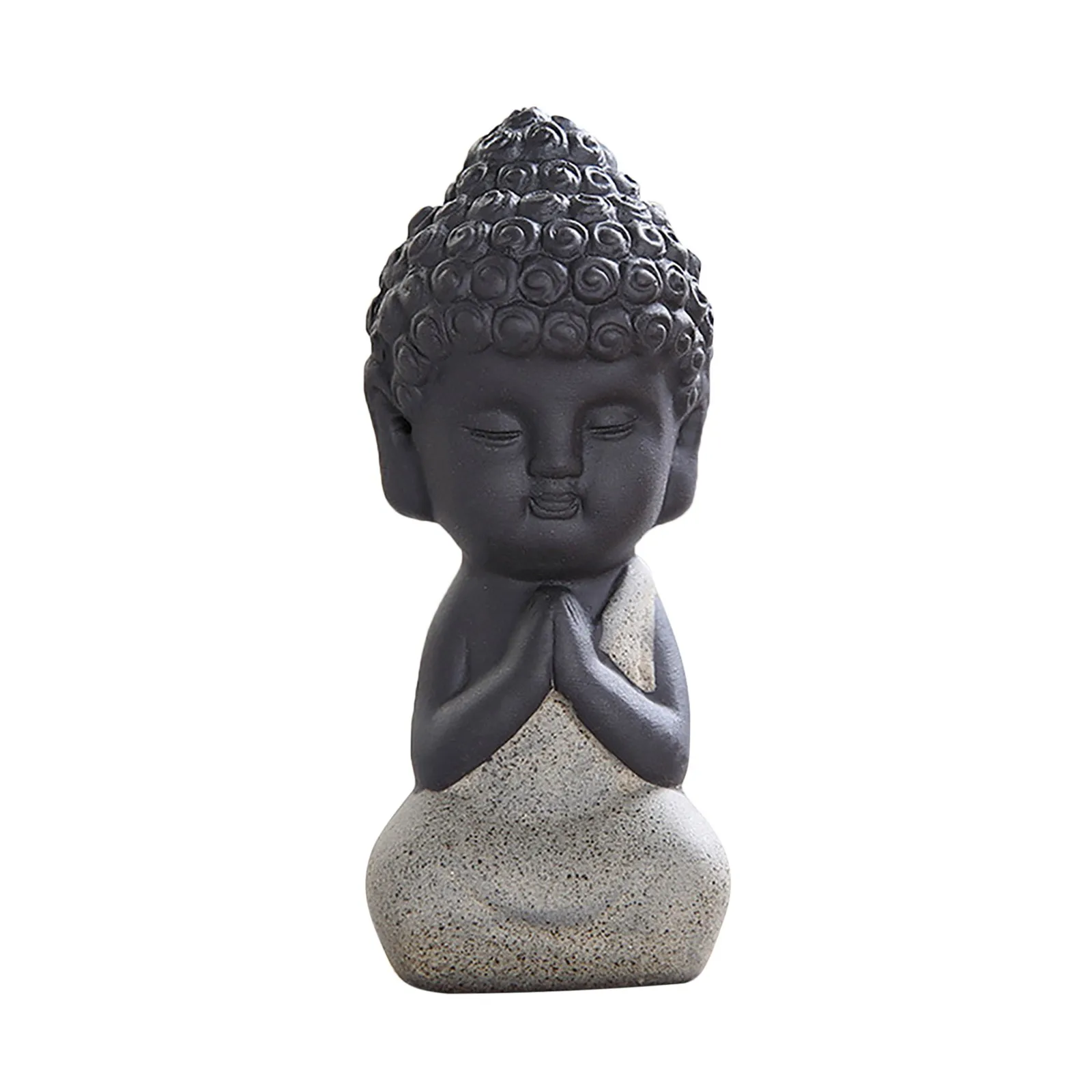 

Free Shipping Buddha Statues Small Monk Color Sand Ceramic Home Club Geomantic Decoration Purple Sand Figurines Tea Pet