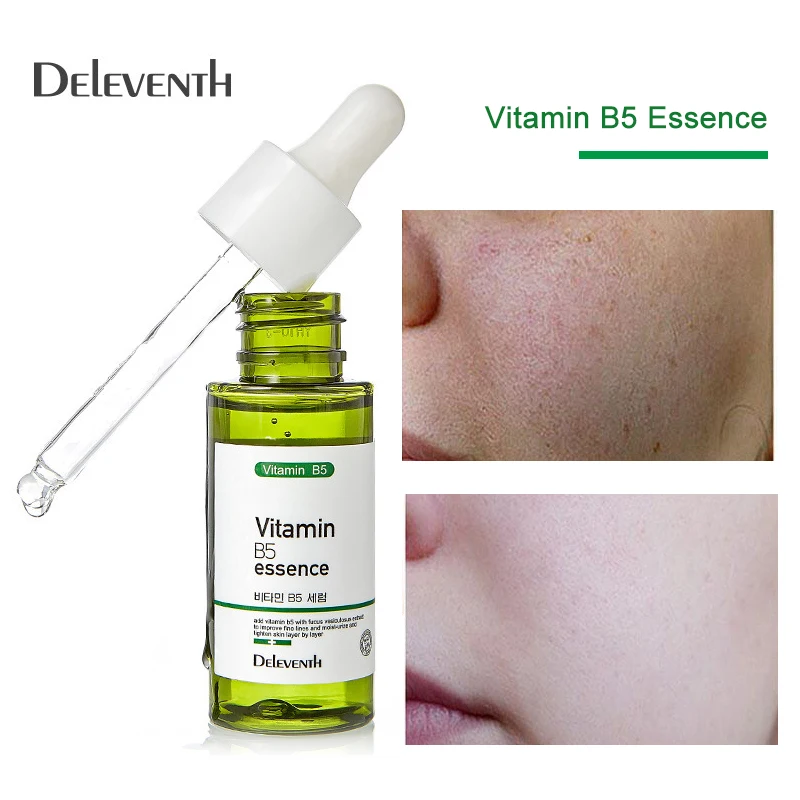 

Vitamin B5 Anti Aging Face Serum Shrink Pores Lift Firm Repair Soothing Whitening Essence Brighten Moisturizing Facial Skin Care