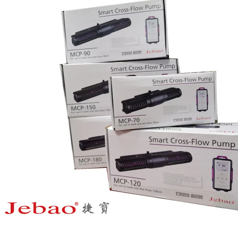 Jebao-bomba de agua para acuario, dispositivo con Control Wifi, pantalla LCD, flujo cruzado, serie MCP70, 90, 120, 150, 180, novedad-5