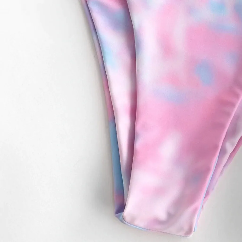 Женское сексуальное бикини на завязках Женский комплект с высоким вырезом и