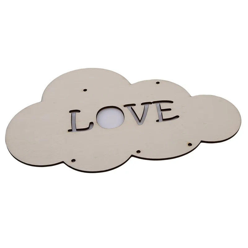 Деревянные бусины в форме облаков и звезд скандинавском стиле настенное