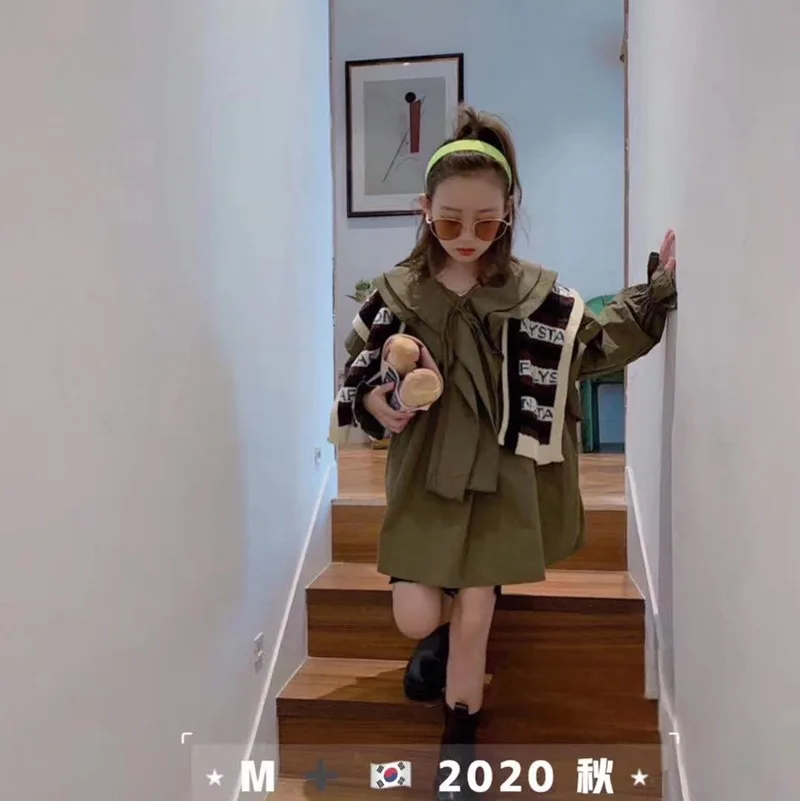 Детская одежда осень 2020 новые детские костюмы рубашки для малышей Топы маленьких