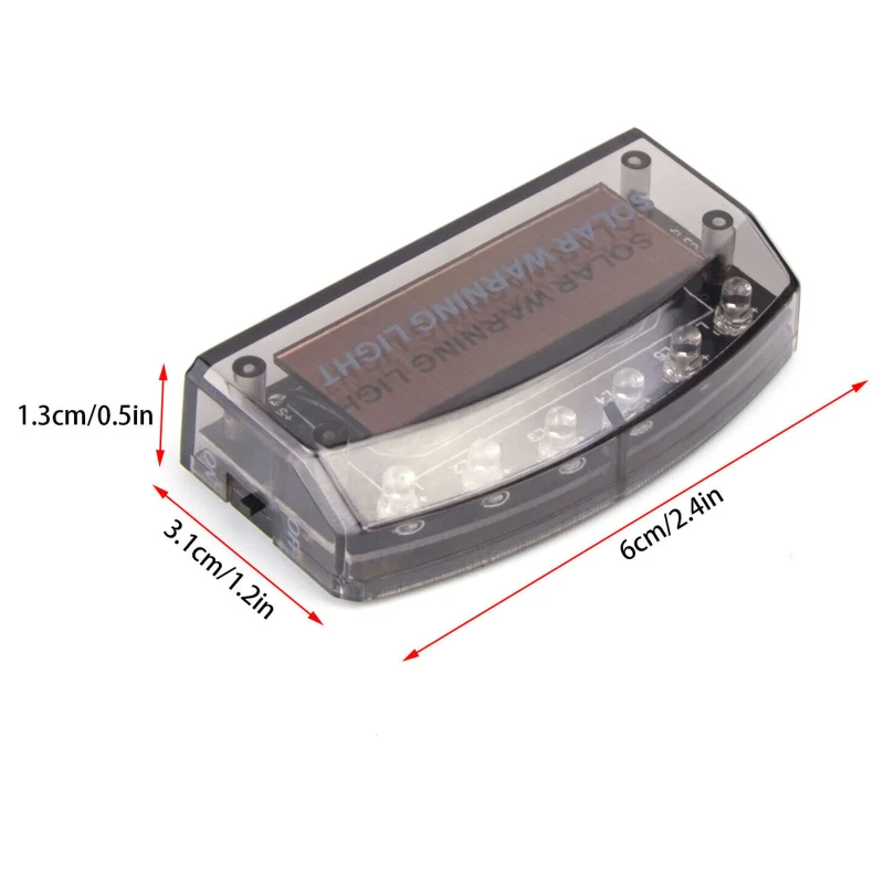 

Car Solar Power 6 LED Fake Dummy Burglar Alarm Car Sensor Security Warning Security Anti-Theft Flashing Solar Energy Car Light