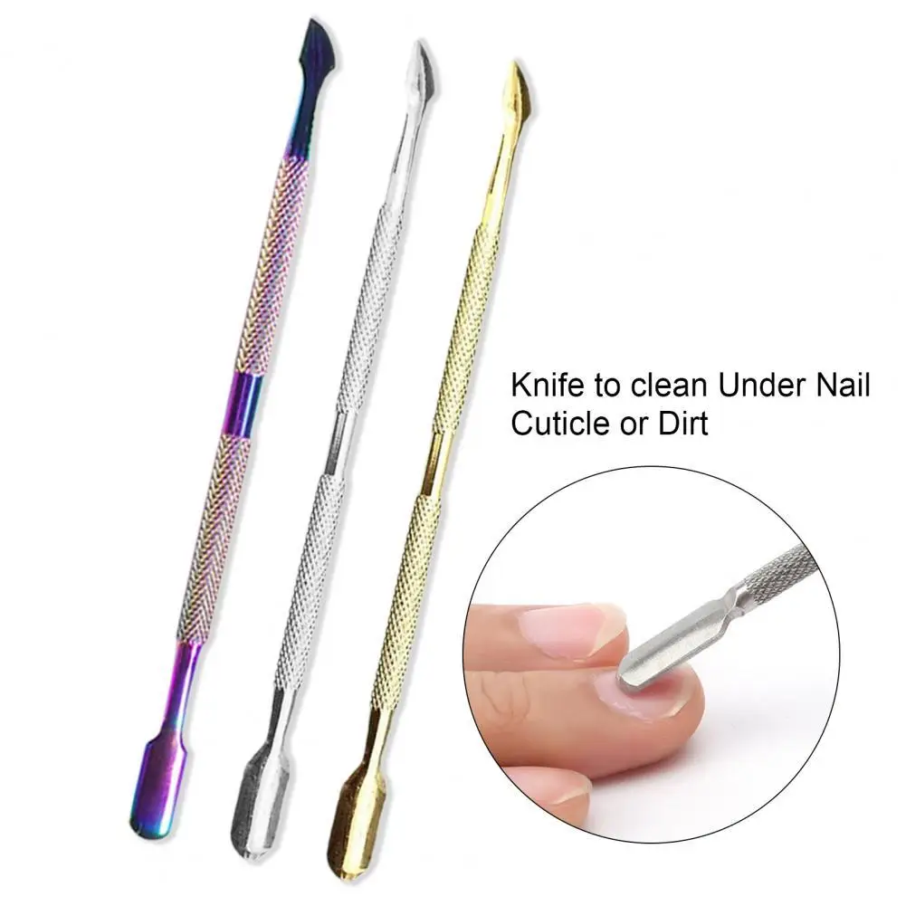 

Универсальные экологически чистые аксессуары для удаления кутикулы ногтей портативный инструмент для очистки ногтей с гладкой кромкой дл...