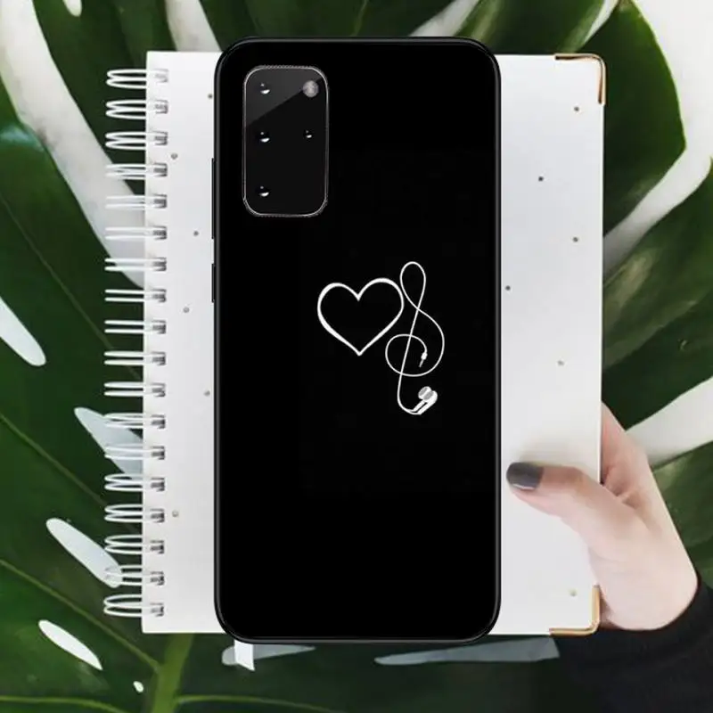 

Love Heart Simple Lines Phone Cases For Samsung galaxy S 9 10 20 A 10 21 30 31 40 50 51 71 s note 20 j 4 2018 plus Luxury brand