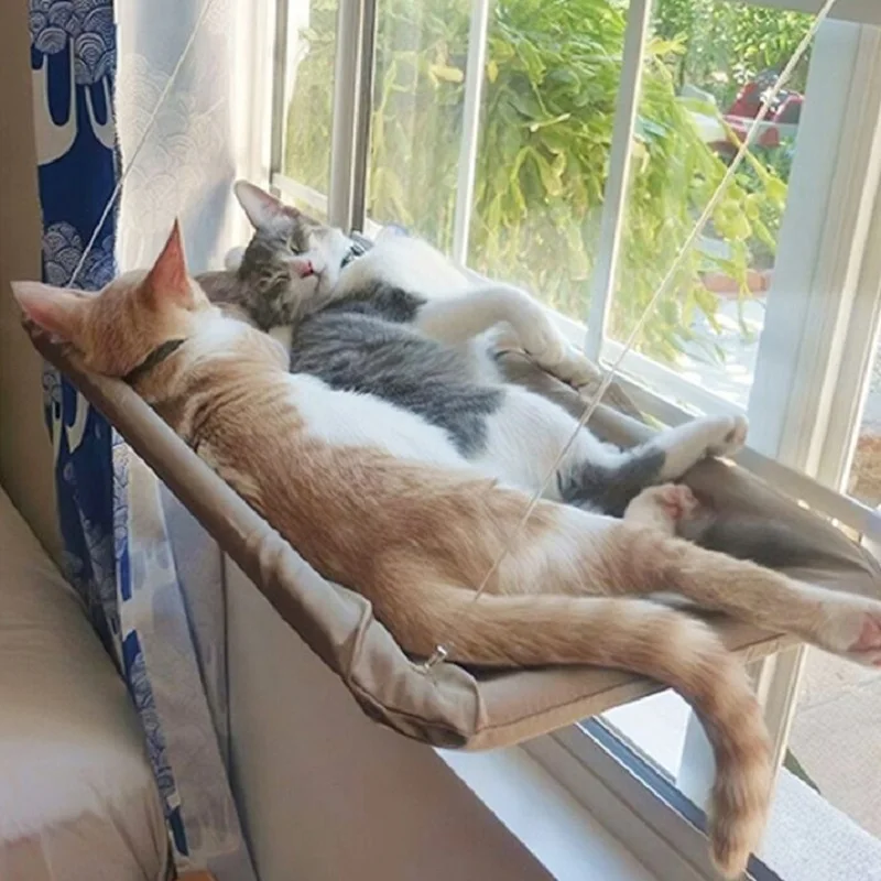 

Cute Pet Hanging Beds Bearing Cat Sunbathing lounger Mount Pet Cat Hammock Comfortable Cat Pet Bed Shelf Seat Beds cama gato